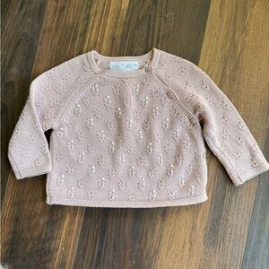 Zara Sweater Hand Beaded Cotton 3/6 months